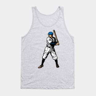 Vintage Baseball Player (Blue) Tank Top